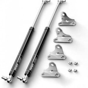Ming Tools Store 2PCS 13-Inch Gas Struts 100 N/22.5 lbs - Lift Supports with L-Type Mounts for Cabinets and Lids