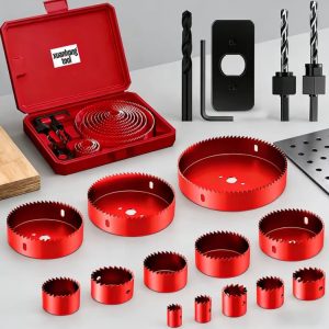 Precision Heavy-Duty Hole Saw Kit and Storage Case