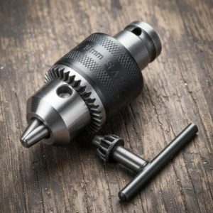 1.5-13mm keyed drill chuck converter with a 1/2-inch square female adapter for impact wrenches