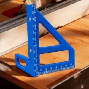 3D Multi-Angle Aluminum Alloy Woodworking Square Protractor with Precision 45/90 Degree Measuring Layout Ruler Tool
