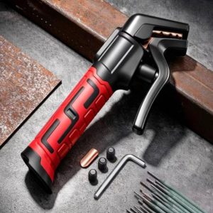 Heavy-duty ergonomic electrode holder for precise and safe arc welding