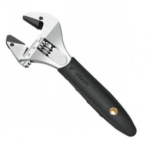 Ming Tools Store 10 Drop Forged CR-V Crescent Wrench, Self-Tightening Spanner with SAE/Metric Marks and Grip