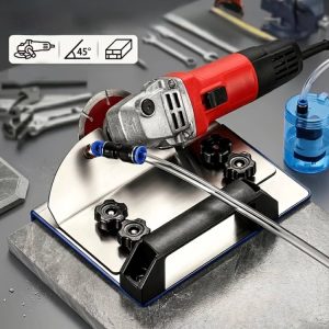 45-degree angle grinder chamfering stand with water cooling system