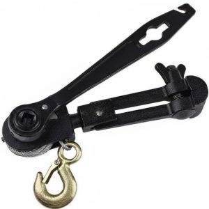 Heavy-duty ratchet wire tensioner and fence stretcher tool